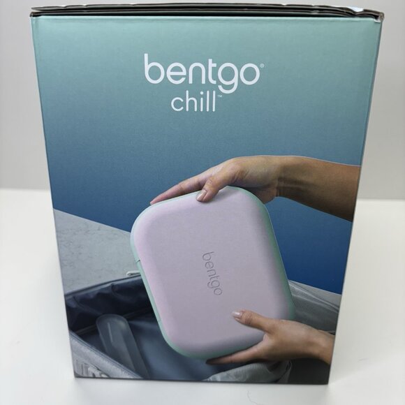 New Bentgo Chill XL 5 Cup Lunch Box Set Ice Pack 3/4 Compartment 8B03WB Green - Picture 5 of 10